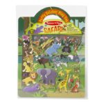 Книжка със стикери за многократна употреба сафари животни Melissa & Doug 19106 1