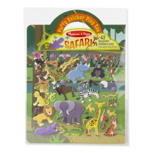 Книжка със стикери за многократна употреба сафари животни Melissa & Doug 19106 1