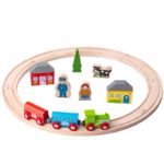 Моето първо дървено влакче с релси Bigjigs Rail BJT010 1