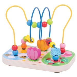 Дървена играчка лабиринт Цветна градина BigJigs BB128 (1)